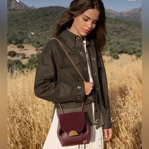 Polene Paris Numéro Un Mini in Burgundy.